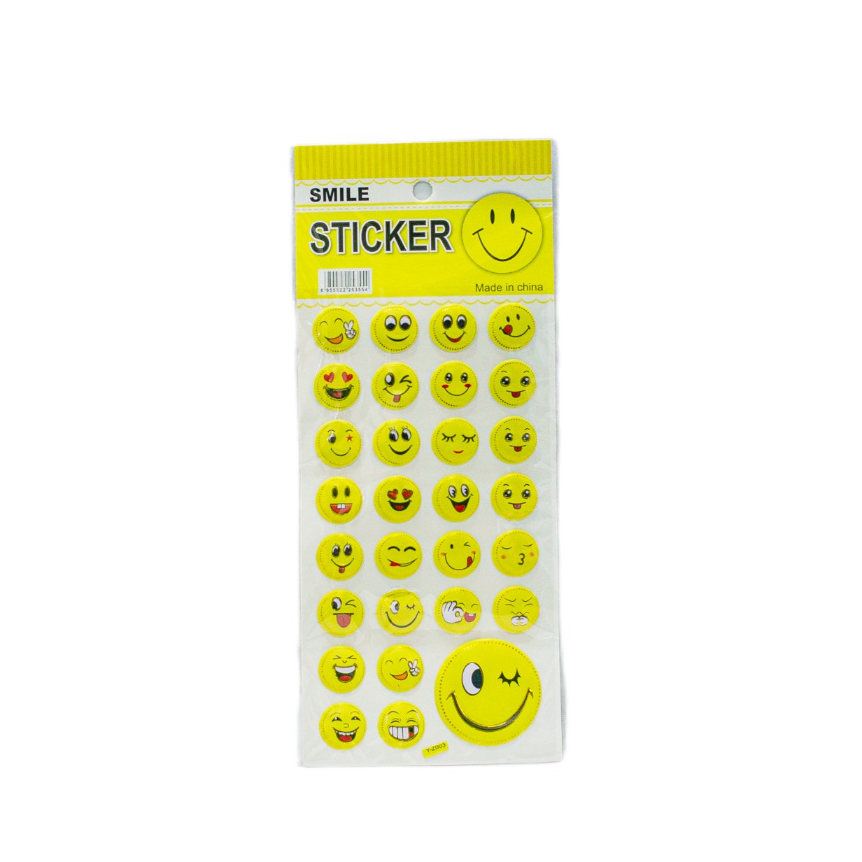 Sticker Card Smiley Face 2018