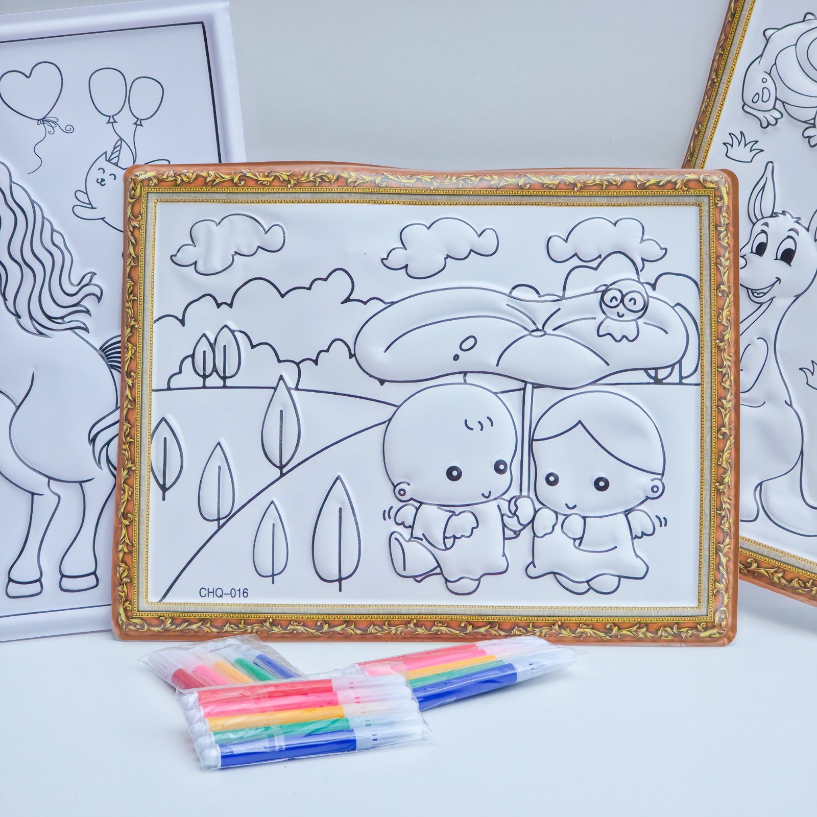 Embossed Painting Card with Platignum