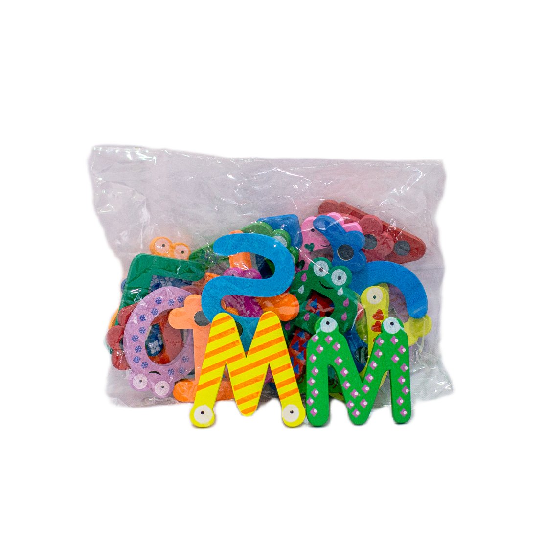 Wooden Alphabet Bag