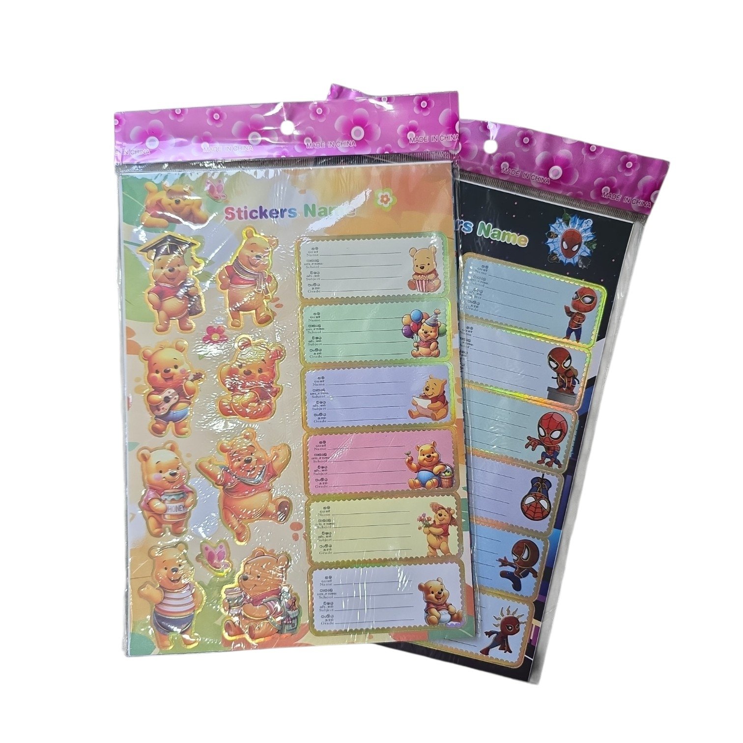 Name Sticker Spider Man 10Pcs (NEW)