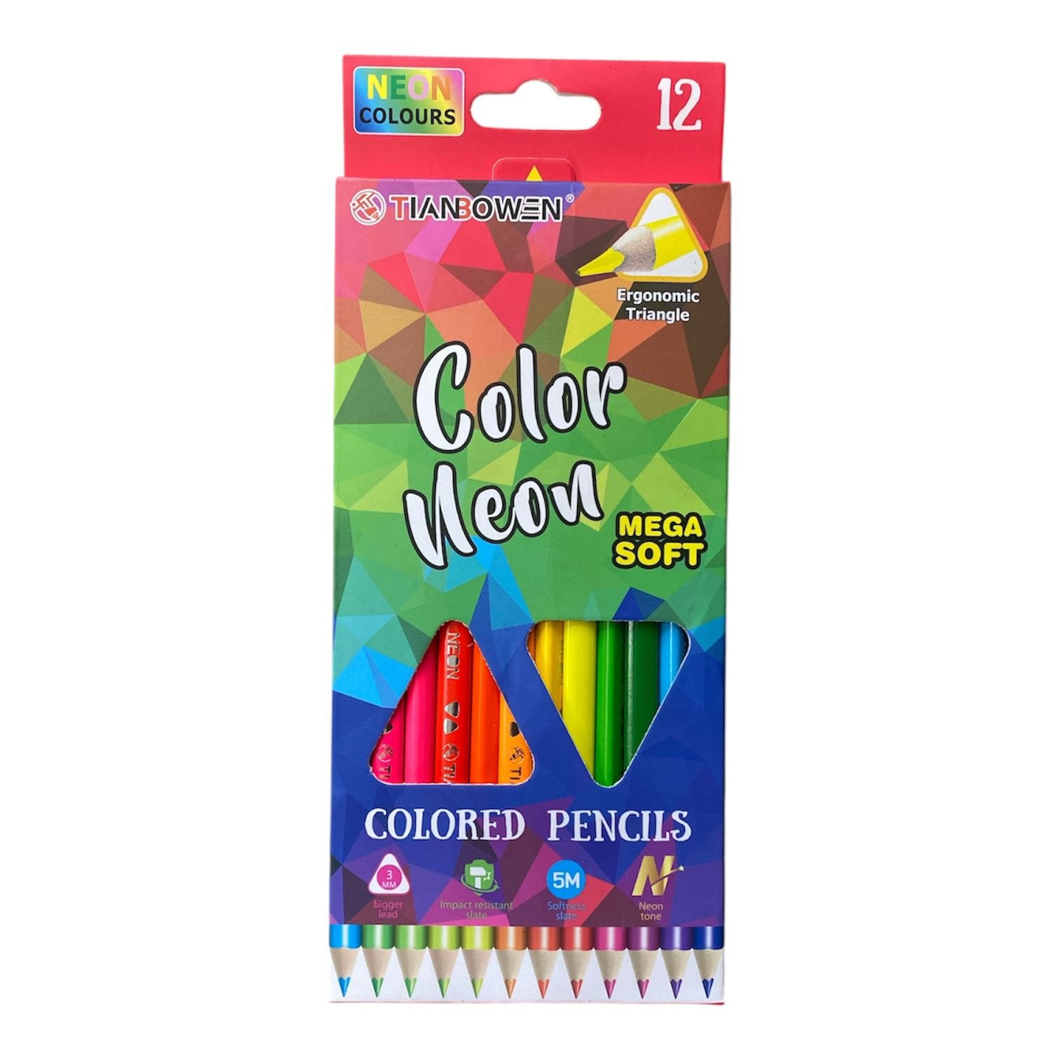 Neon Color Pencil 12Pcs