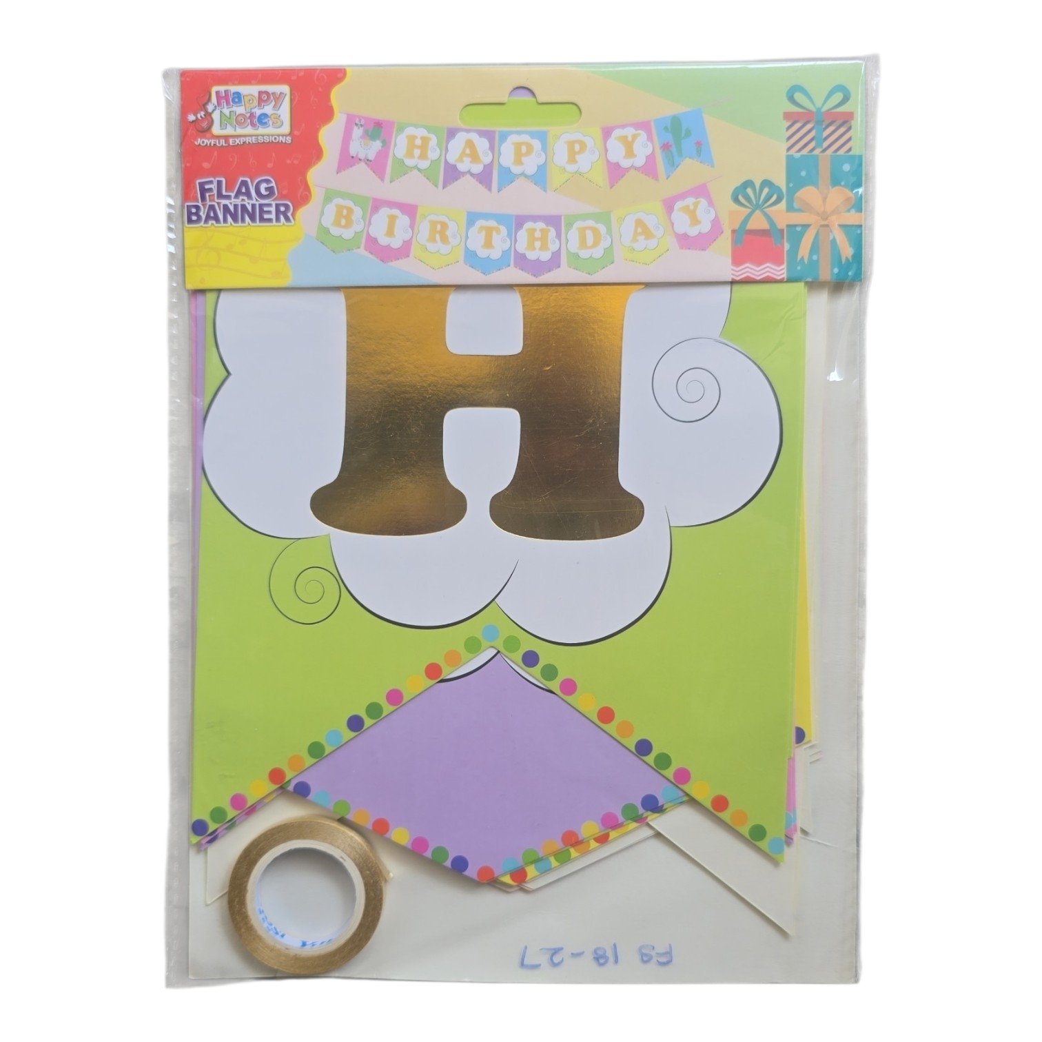Birthday Banner Flag J037