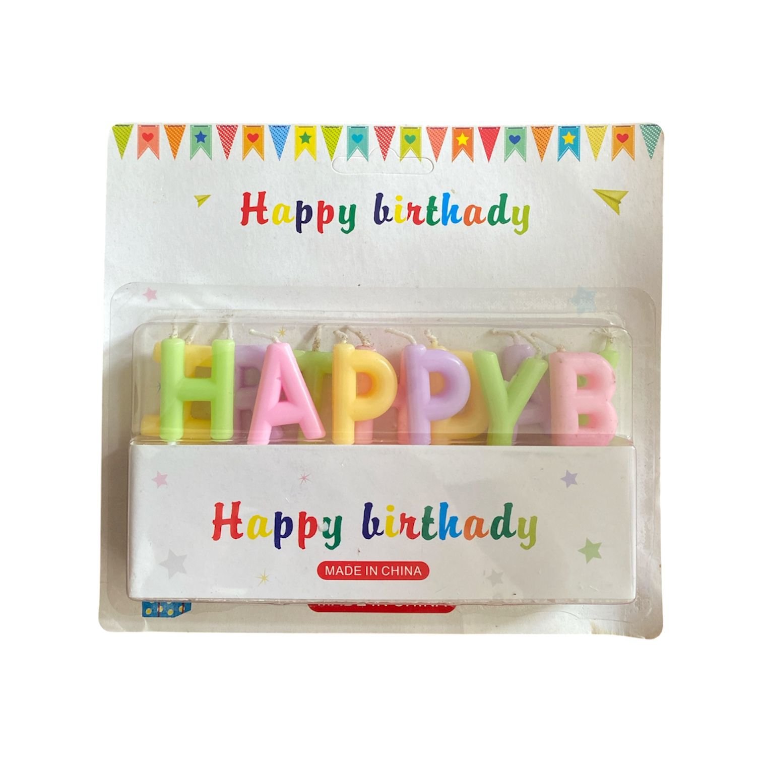 Birthday Letter Candle 0556